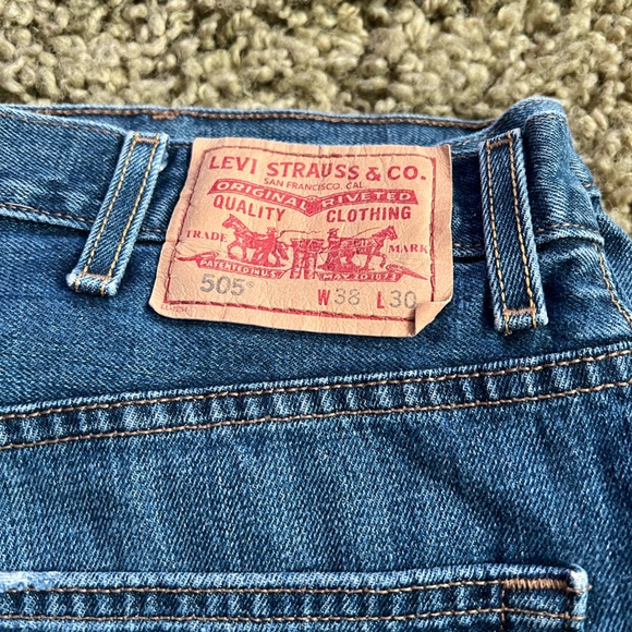 Mens Levi’s 505 W38 L30 - Picture 3 of 3